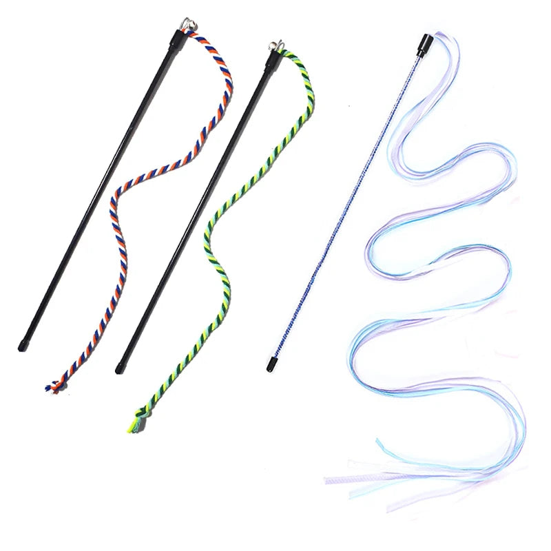 Cat Teaser Wand – Interactive Chase & Chew Toy for Cats