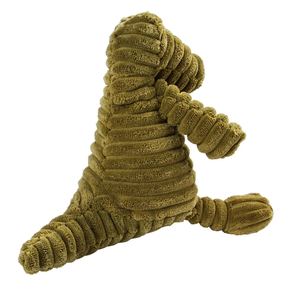Corduroy Plush Dog Toy – Squeaky Chew Toy for Large Dogs