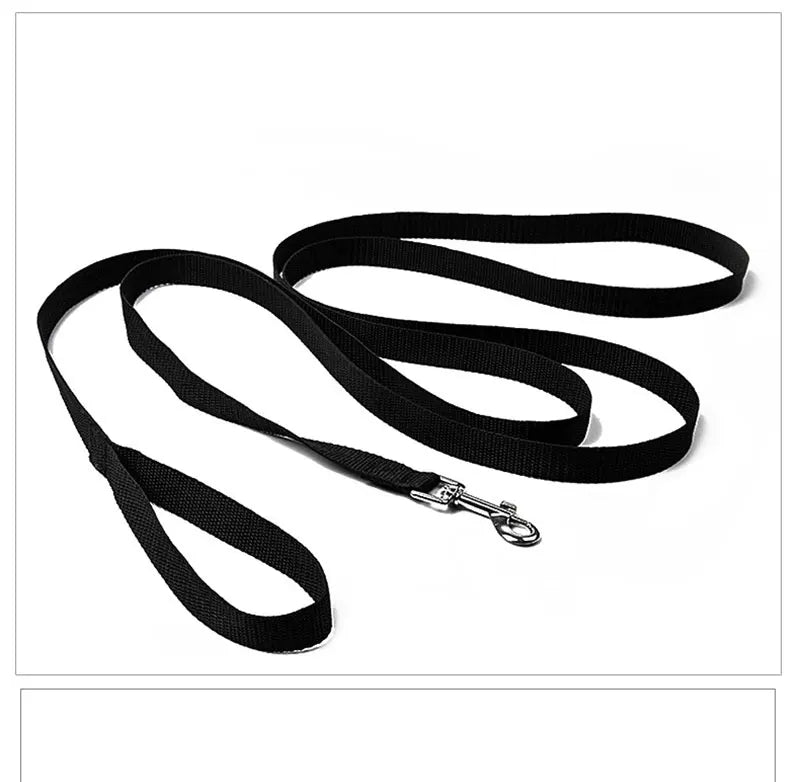 Solid Nylon Dog Leash – Long Lead for Large Dogs & Training