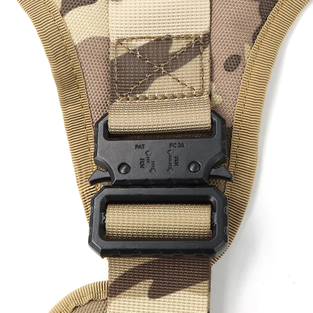 Military Tactical Dog Harness Set – Large Dog Vest with Leash & Accessories