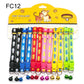 12-Pcs Anti-Lost Pet Collars – Mix Color Buckle Collars with Bell