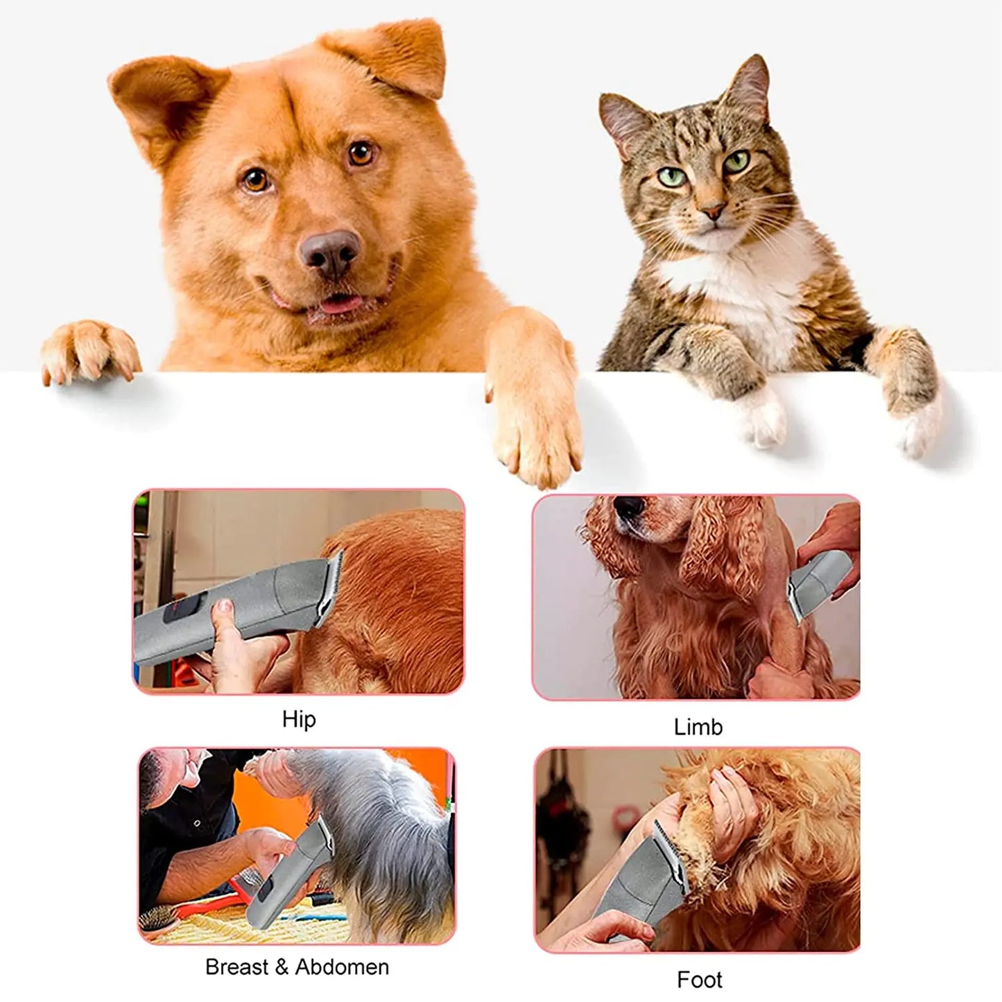 Professional Pet Clipper Blades – A5 Ceramic Fit for Andis & Oster