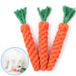 Carrot-Shaped Dog Chew Rope – Durable Cotton Bite Toy