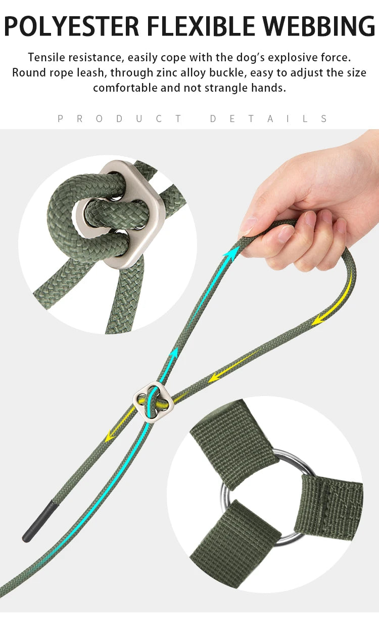 Adjustable Reflective Dog & Cat Harness Leash Set – Small & Medium Pets