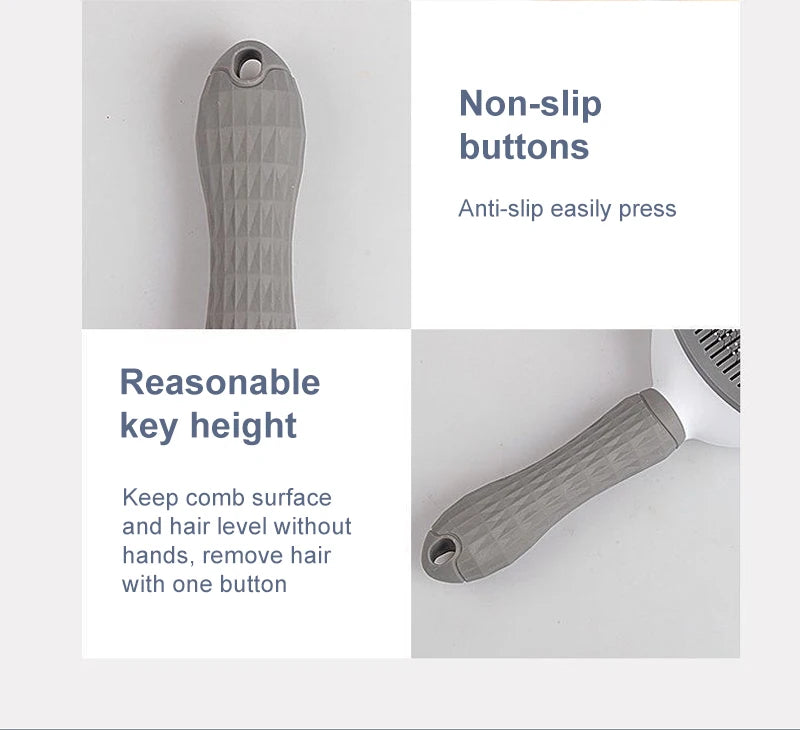 Pet Hair Remover Brush – Grooming Comb for Dogs & Cats with Long Hair