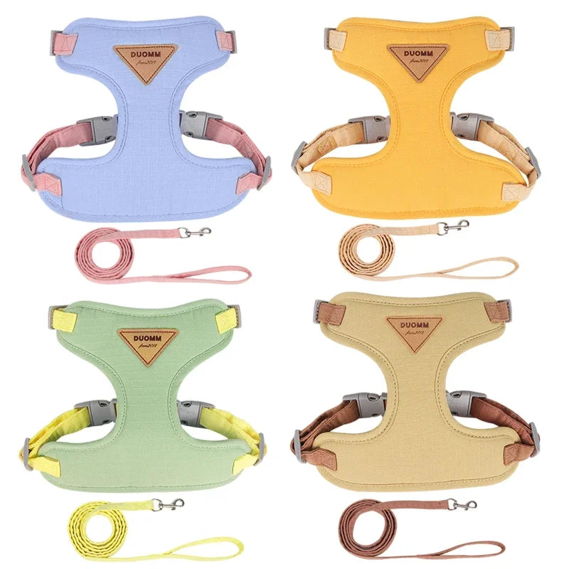 Puppy Harness & Leash Set – Breathable Vest for Small & Medium Pets