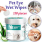 130-Piece Pet Cleaning Wipes – Eye & Tear Stain Remover for Dogs & Cats