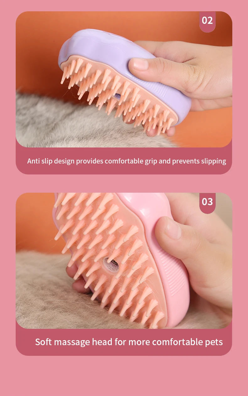 Colored Pet Grooming Comb – Floating Hair & Tangled Hair Remover
