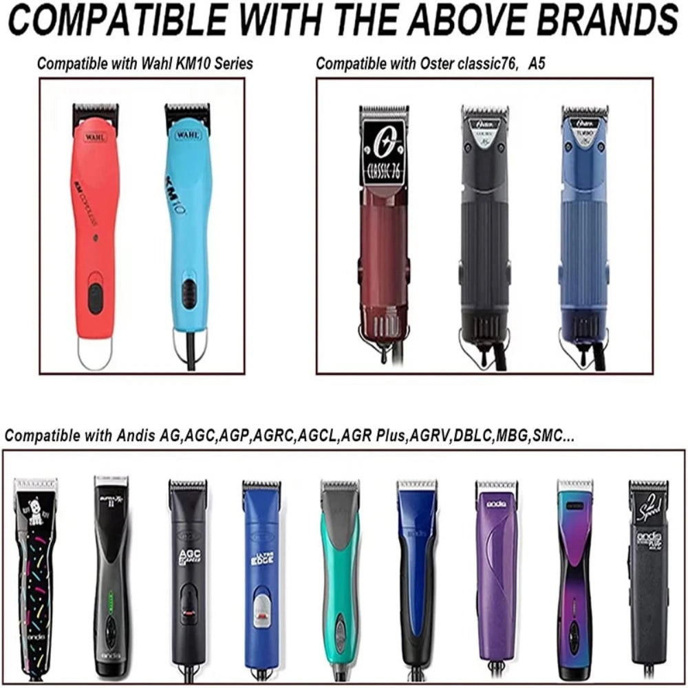 Professional Pet Clipper Blades – A5 Ceramic Fit for Andis & Oster