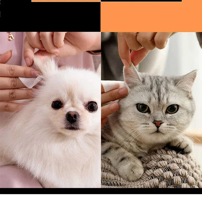 130-Piece Pet Cleaning Wipes – Eye & Tear Stain Remover for Dogs & Cats