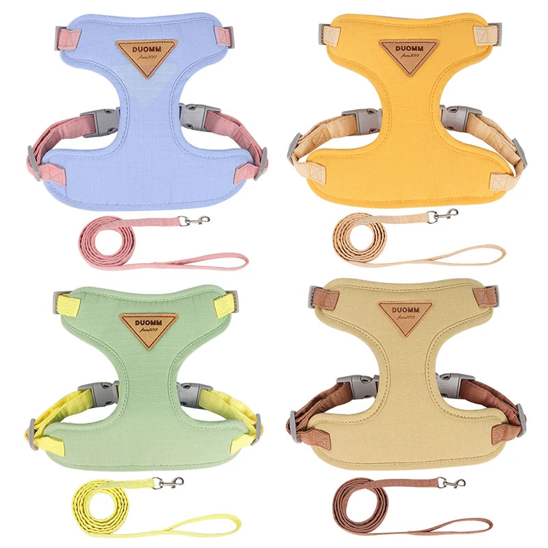 Puppy Harness & Leash Set – Breathable Vest for Small & Medium Pets