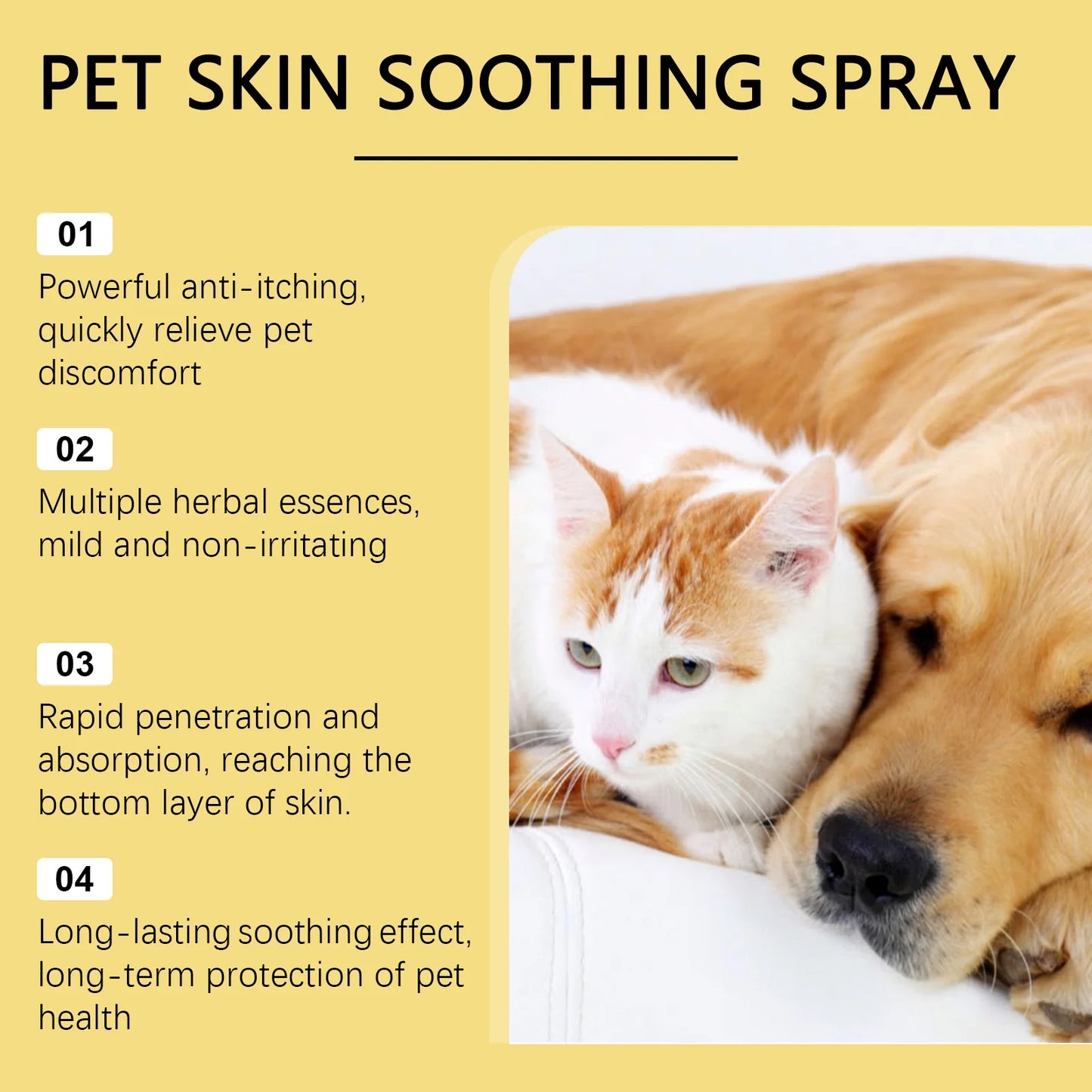 Pet Skin Care Spray – Flea & Lice Relief for Dogs and Cats