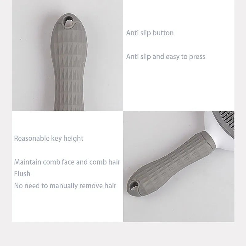 Pet Hair Brush & Comb – Grooming Tool for Cats & Dogs
