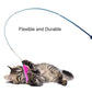 Telescopic Cat Teaser Wand – 3-Section Interactive Stick Toy
