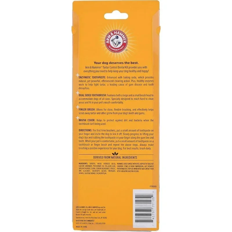 Pet Dental Care Kit – Toothbrush & Toothpaste for Dogs & Cats