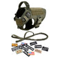Military Tactical Dog Harness Set – Large Dog Vest with Leash & Accessories