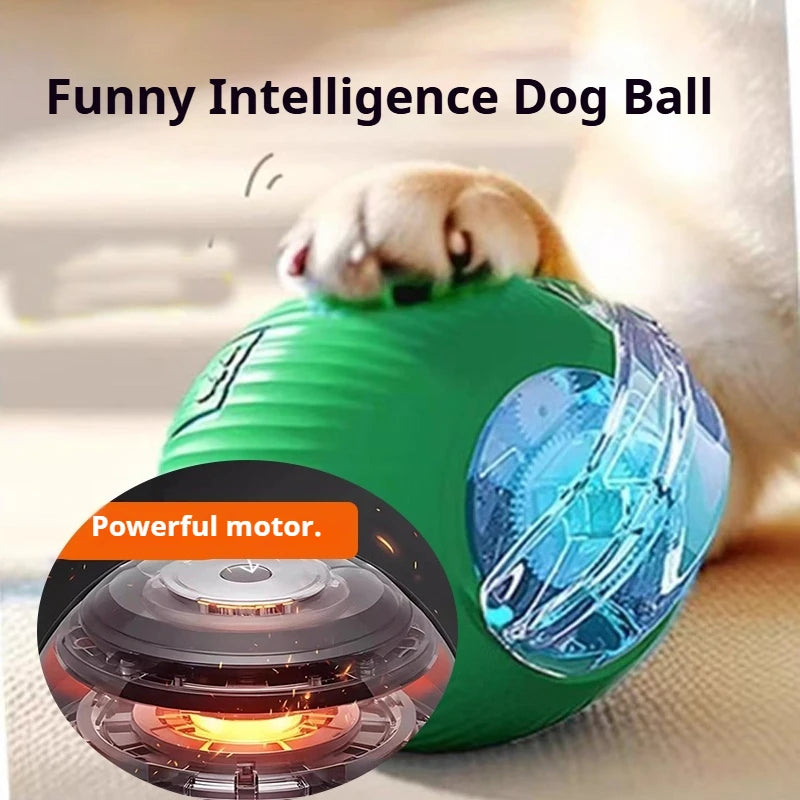 Smart Interactive Dog Ball – Automatic Rolling & Rechargeable