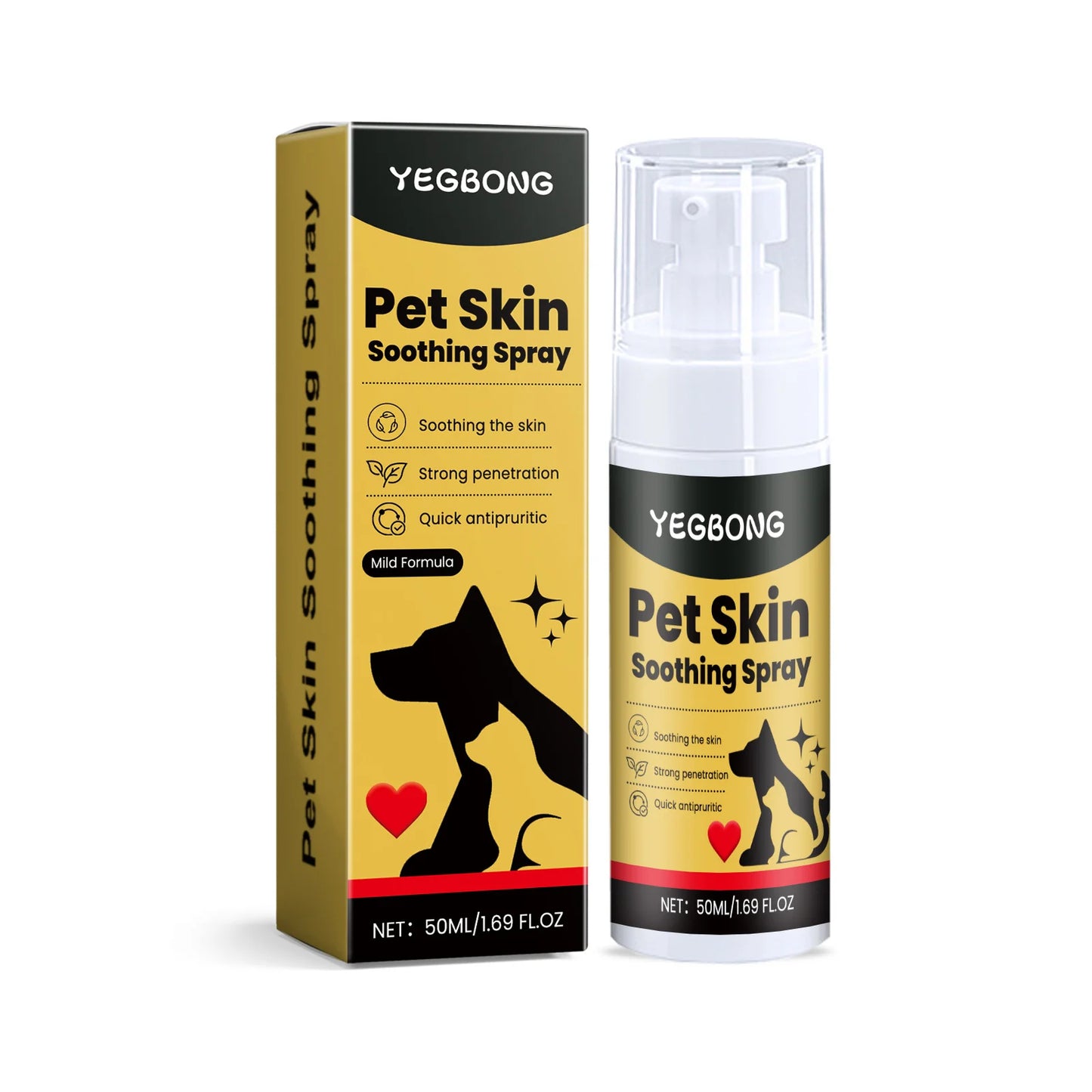 Pet Skin Care Spray – Flea & Lice Relief for Dogs and Cats