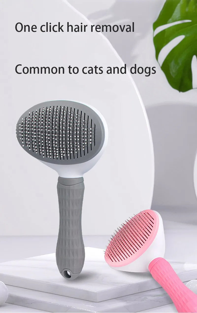 Pet Hair Brush & Comb – Grooming Tool for Cats & Dogs