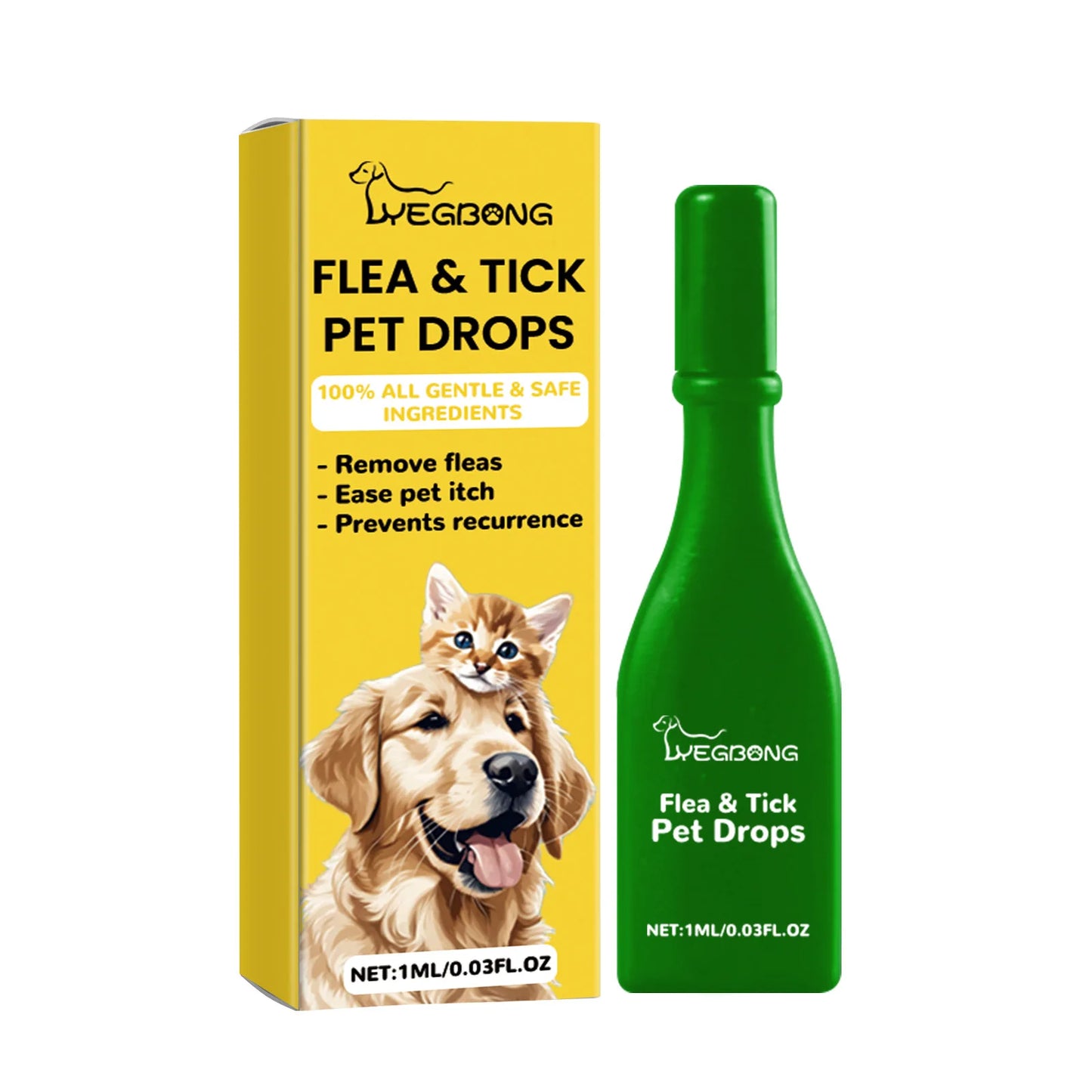Cat Flea & Tick Treatment Drops – Anti-Flea Skin Relief