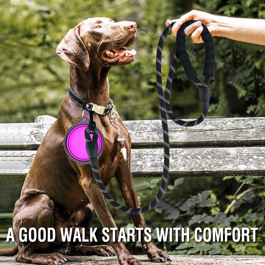Strong Reflective Dog Leash – Durable Pet Lead for Small, Medium & Large Dogs