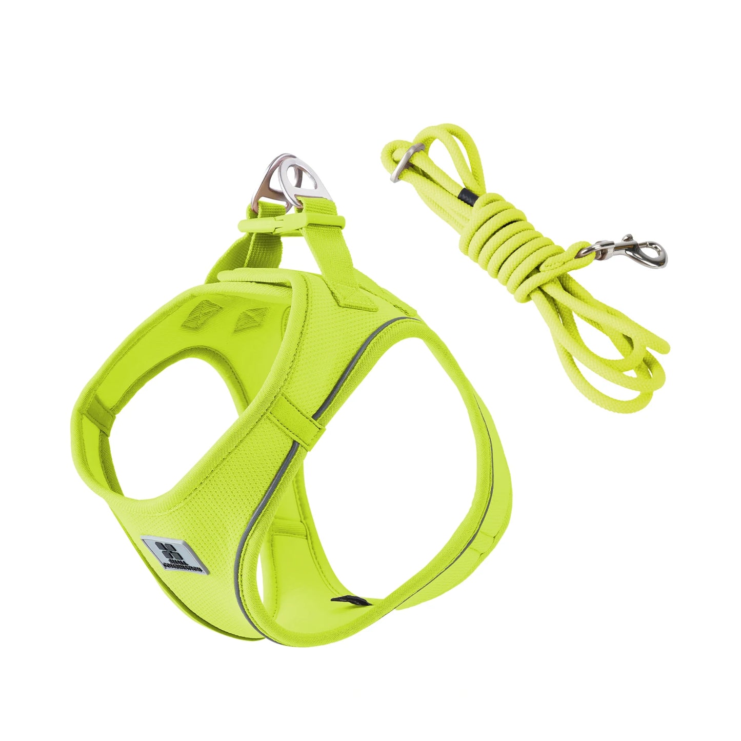 Adjustable Reflective Dog & Cat Harness Leash Set – Small & Medium Pets