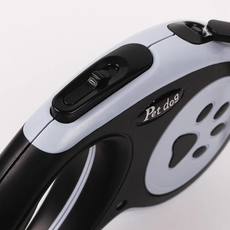 Retractable Nylon Dog Leash – 3m/5m Durable Puppy & Cat Lead