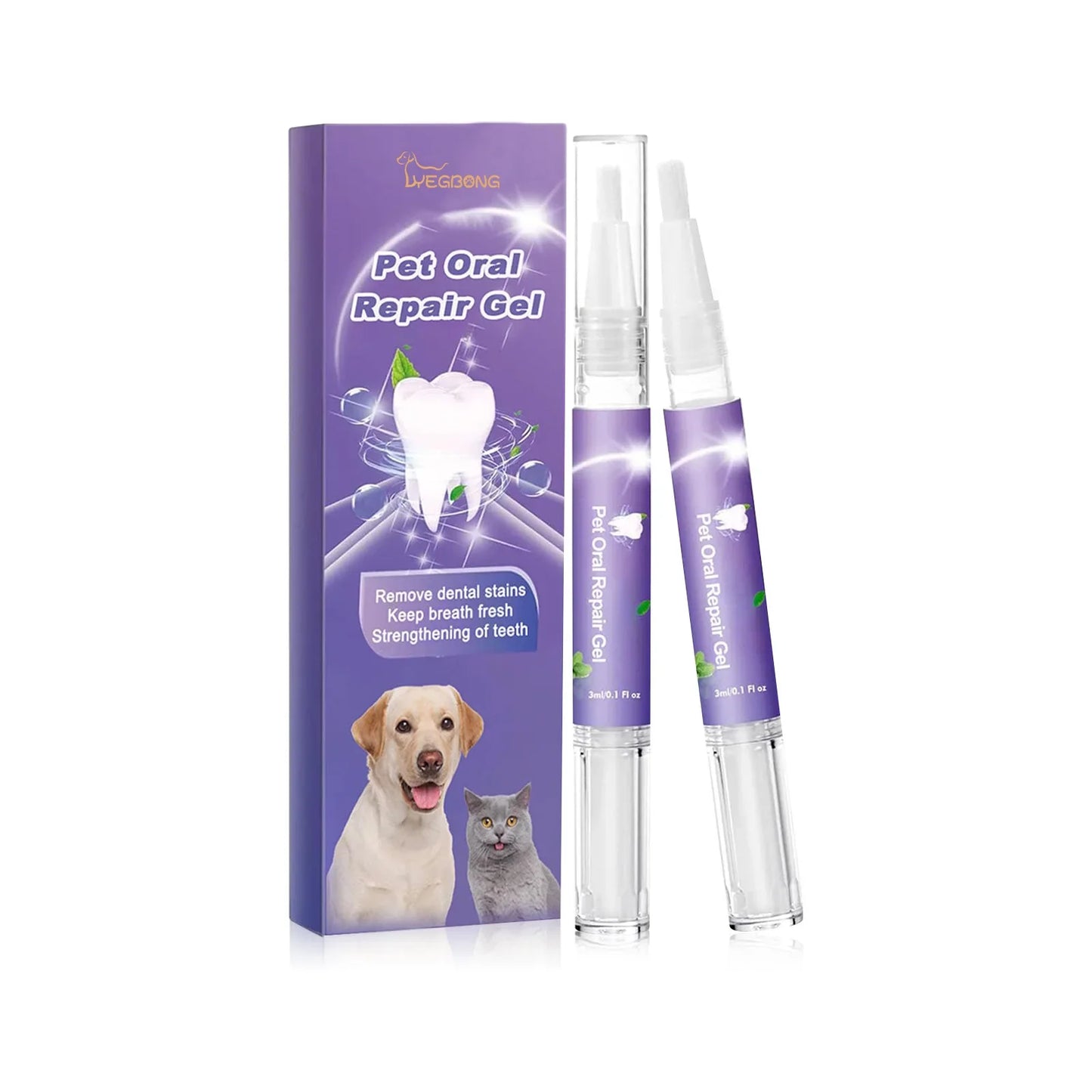 Pet Teeth Cleaning Pen – Natural Dental Gel for Dogs