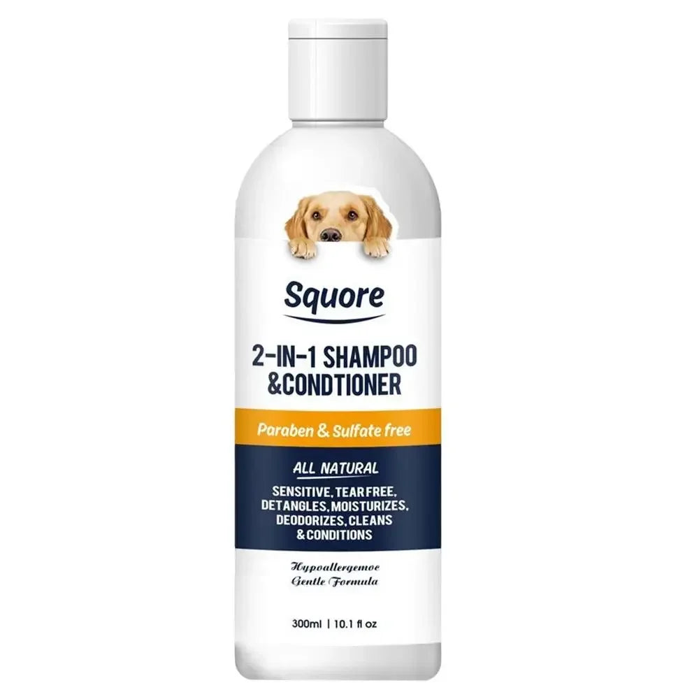 2-in-1 Puppy Shampoo & Conditioner – PH-Balanced Moisturizing Dog Shampoo