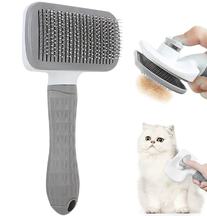 Pet Hair Remover Brush – Grooming Comb for Dogs & Cats with Long Hair