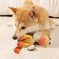 Corduroy Dog Molar Toy – Squeaky Plush Chew for Large Dogs