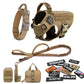 Military Tactical Dog Harness Set – Large Dog Vest with Leash & Accessories