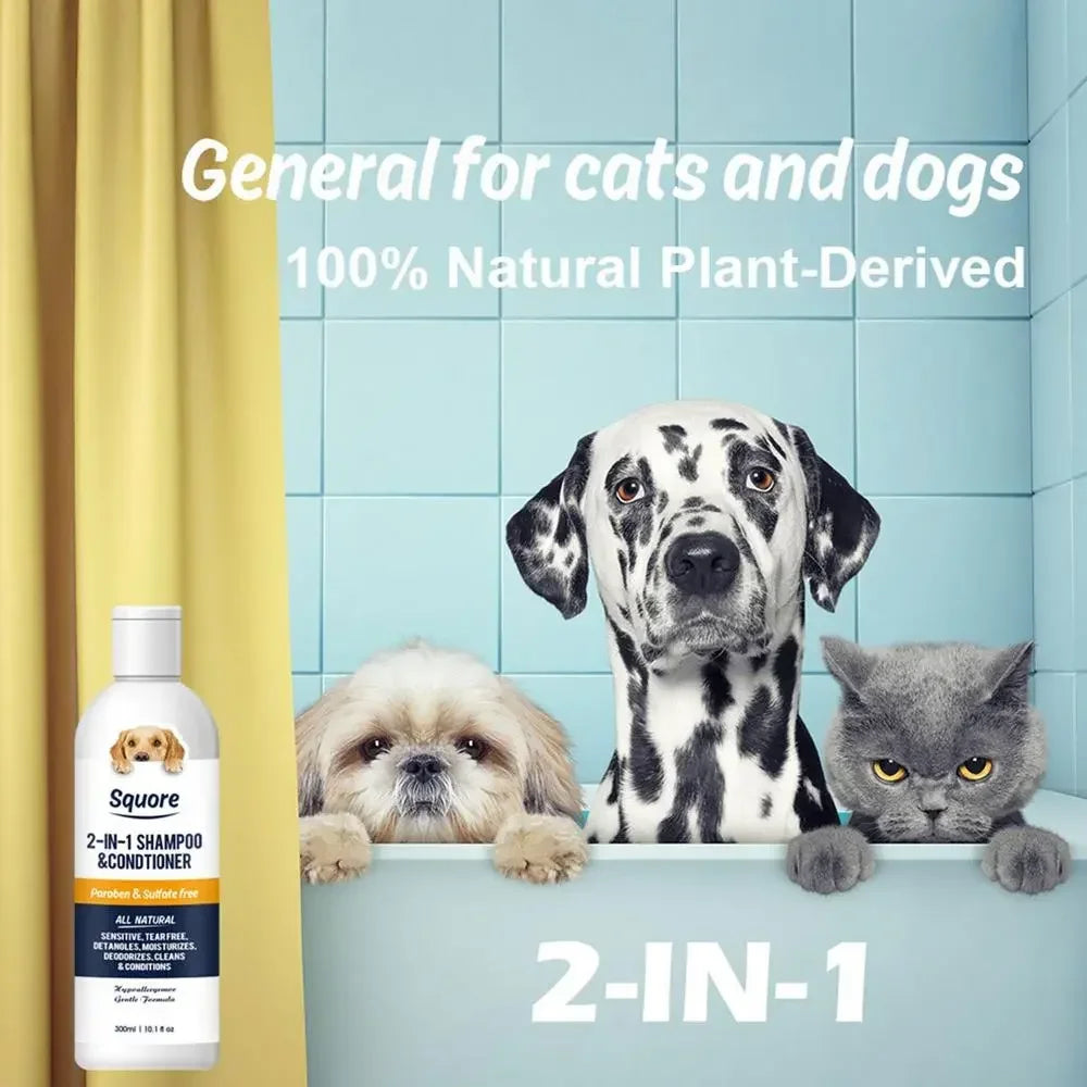 2-in-1 Puppy Shampoo & Conditioner – PH-Balanced Moisturizing Dog Shampoo