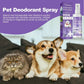 Lavender Oil Dog Deodorizer Spray – Long-Lasting Odor Remover for Cats & Dogs