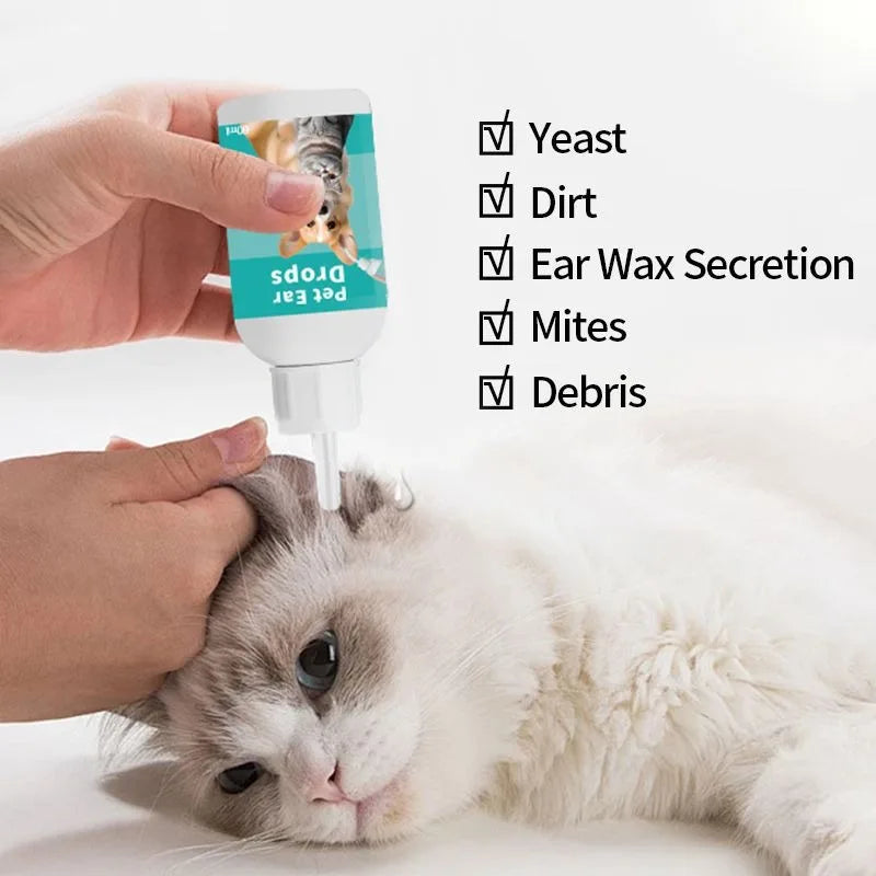 Pet Ear Wash Drops – Ear Care for Cats & Dogs