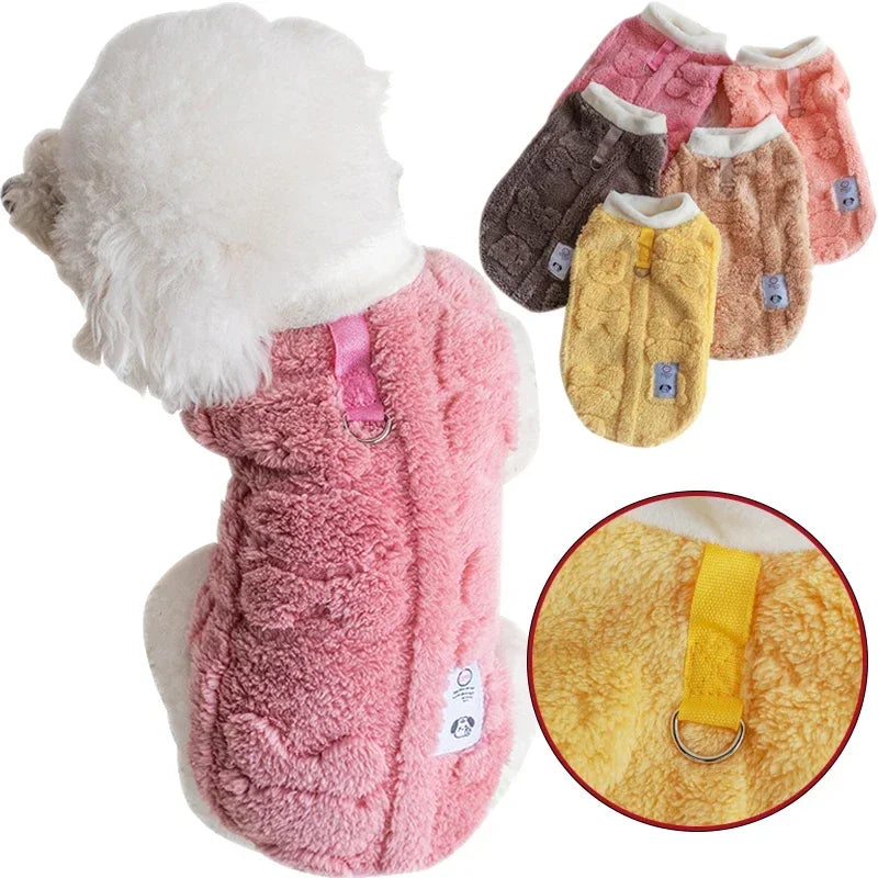 Soft Fleece Dog Sweater – Winter Pullover for Small Dogs