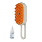 3-in-1 Electric Pet Steam Brush – USB Rechargeable Cat & Dog Grooming Comb