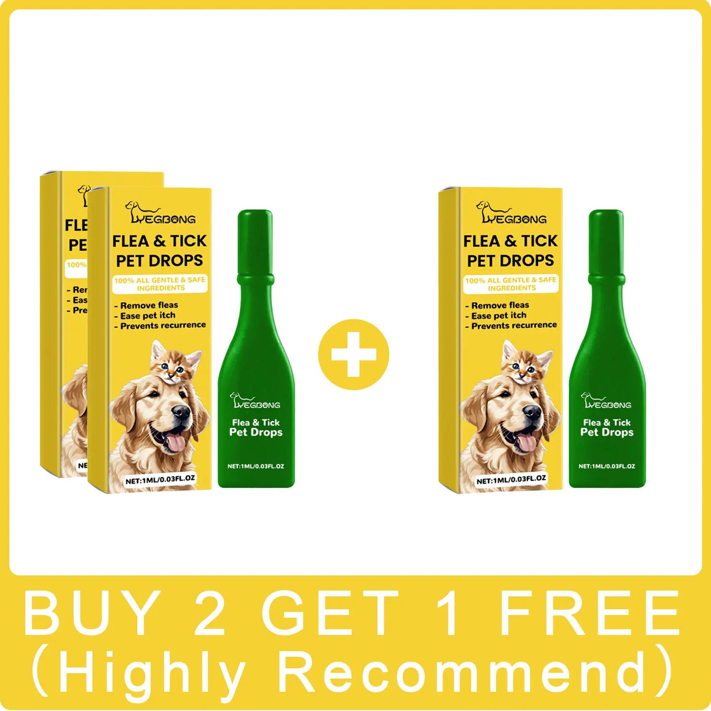 Cat Flea & Tick Treatment Drops – Anti-Flea Skin Relief