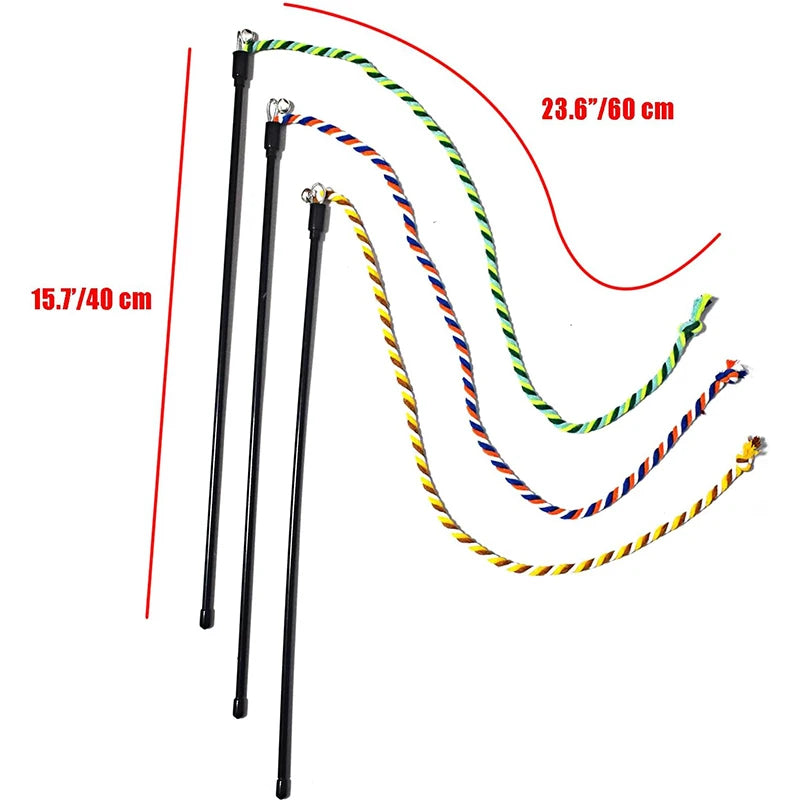 Cat Teaser Wand – Interactive Chase & Chew Toy for Cats