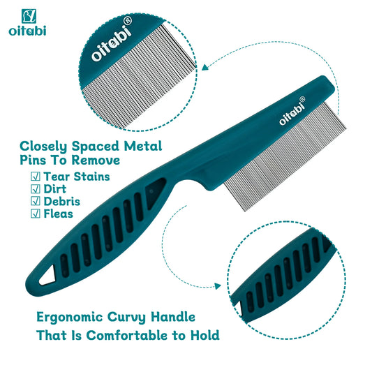 Oitabi Flea & Lice Comb – Pet Grooming & Dematting Tool