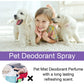 Lavender Oil Dog Deodorizer Spray – Long-Lasting Odor Remover for Cats & Dogs