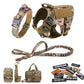 Military Tactical Dog Harness Set – Large Dog Vest with Leash & Accessories