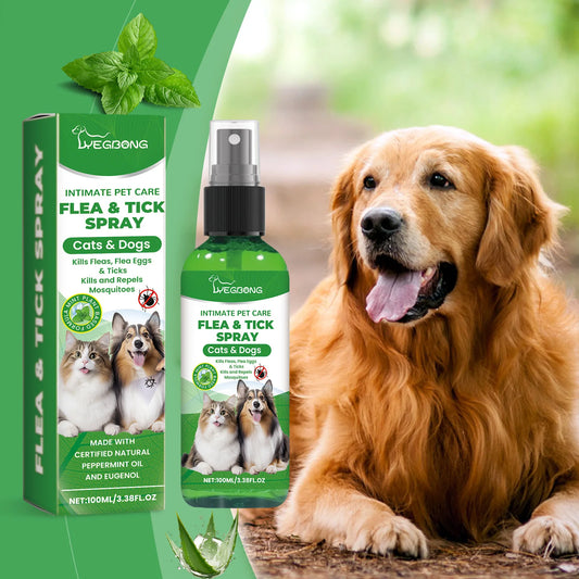 Mite & Flea Removal Spray – Anti-Lice & Tick Relief for Cats & Dogs
