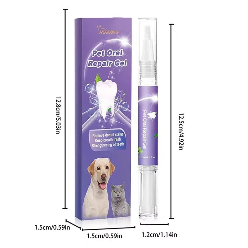 Pet Teeth Cleaning Pen – Natural Dental Gel for Dogs