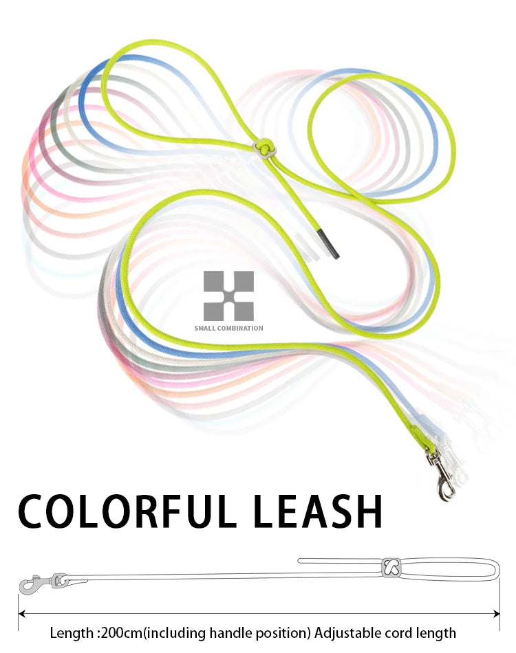 Adjustable Reflective Dog & Cat Harness Leash Set – Small & Medium Pets