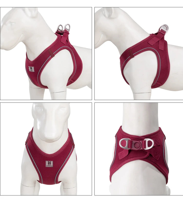 Adjustable Reflective Dog & Cat Harness Leash Set – Small & Medium Pets