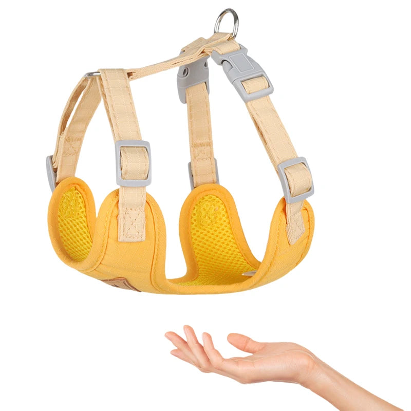 Puppy Harness & Leash Set – Breathable Vest for Small & Medium Pets