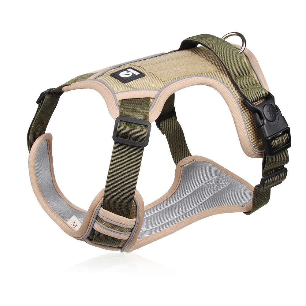 Reflective Tactical Dog Harness – Waterproof Vest for Medium & Large Dogs
