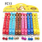 12-Pcs Anti-Lost Pet Collars – Mix Color Buckle Collars with Bell