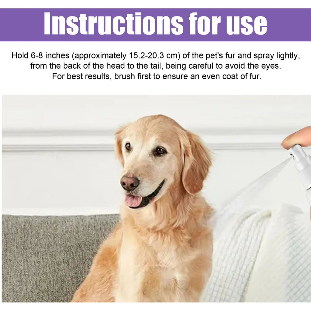 Lavender Oil Dog Deodorizer Spray – Long-Lasting Odor Remover for Cats & Dogs